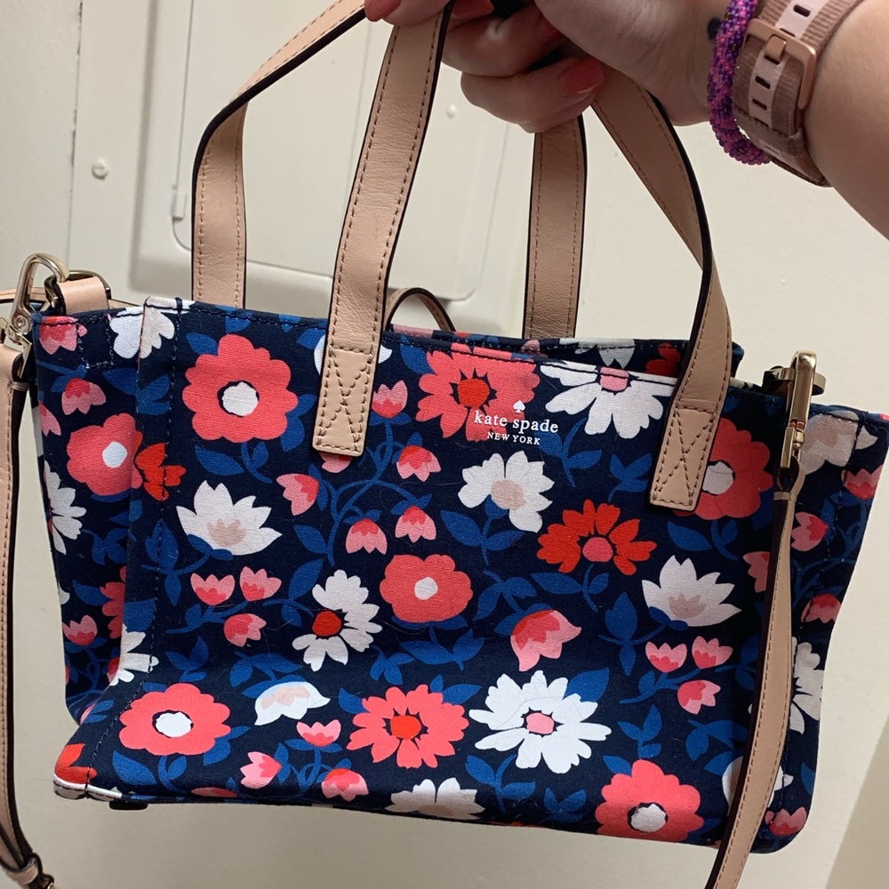 Kate Spade floral canvas bag